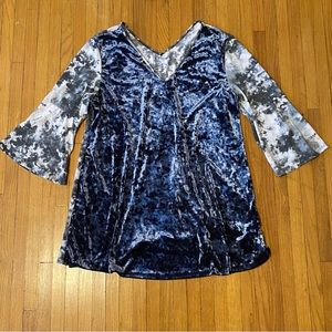 Soft Surroundings V-Neck, Bell Sleeves Tunic